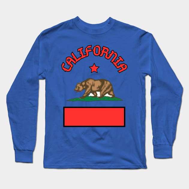 State of California USA Long Sleeve T-Shirt by TopSea